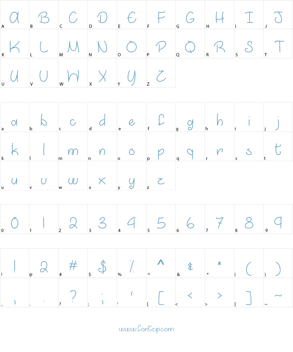 March into Spring Font Character